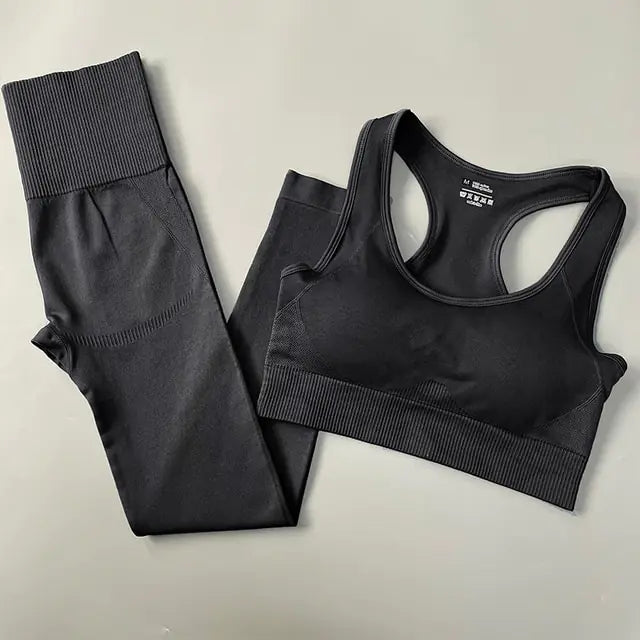 Dolce Vani Fitness 2/3/4PCS Seamless Women Yoga Set Workout