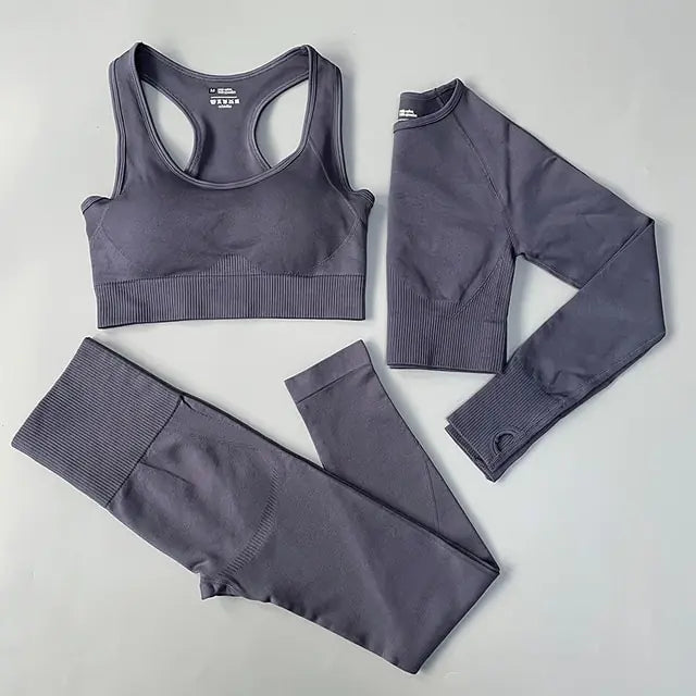 Dolce Vani Fitness 2/3/4PCS Seamless Women Yoga Set Workout