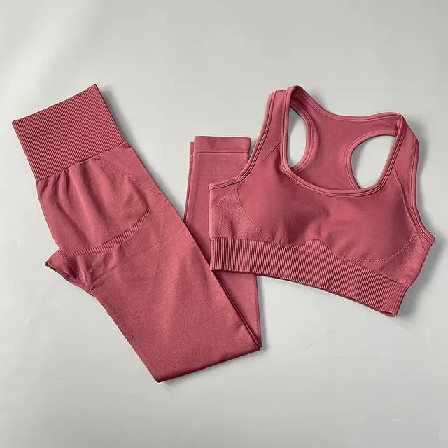 Dolce Vani Fitness 2/3/4PCS Seamless Women Yoga Set Workout